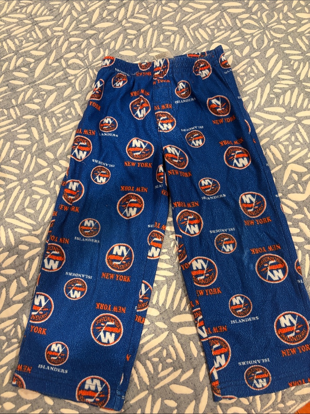 Kids ny islanders Pajama Pants - Navy Blue & Orange